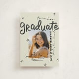 "Marker" - Graduation Announcements in Onyx by Stacey Day - Front