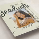 "Marker" - Graduation Announcements in Onyx by Stacey Day - Detail