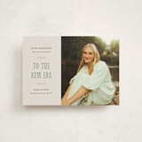 "New Era" - Graduation Announcements in Sea glass by Cindy Reynolds - Front