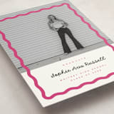 "wavy border" - Graduation Announcements in Bubblegum by Emily Sabol Goss - Detail