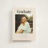 "Persistence" - Graduation Announcements in Cream by Nazia Hyder - Front