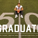 "Upward" - Graduation Announcements in Alabaster by Erica Krystek - Detail