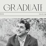 "newspaper" - Graduation Announcements in Newsprint by Kaydi Bishop - Detail