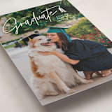 "Tassled T" - Graduation Announcements in Snow by Lauren Chism - Detail