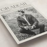 "newspaper" - Graduation Announcements in Newsprint by Kaydi Bishop - Detail