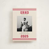 "Team Grad" - Graduation Announcements in Cherry by Louise Kay - Front