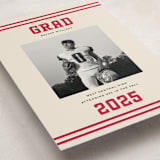 "Team Grad" - Graduation Announcements in Cherry by Louise Kay - Detail