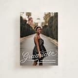 "Ribbons and Cords" - Graduation Announcements in Ink by Megan Davis - Front