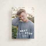 "next stop" - Graduation Announcements in Pearl by Sara Hicks Malone - Front