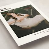 "Vinyl" - Graduation Announcements in Espresso by Megan Davis - Detail