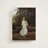 "fortified" - Graduation Announcements in Snow by Sarah Curry - Front