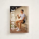 "Upward" - Graduation Announcements in Alabaster by Erica Krystek - Front