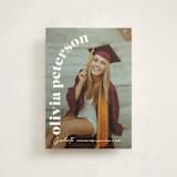 "Casual chic" - Graduation Announcements in Cotton by Creo Study - Front