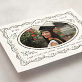 "Ivy Grad" - Graduation Announcements in Linen by Paper Sun Studio - Detail