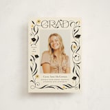 "Grad Florals" - Graduation Announcements in Cream by Morgan Ramberg - Front