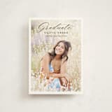 "portrait script" - Graduation Announcements in Onyx by Sarah Curry - Front