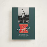 "Varsity Initial" - Graduation Announcements in Forest by Leia Matt - Front