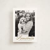 "vintage script" - Graduation Announcements in Golden by Maja Cunningham - Front