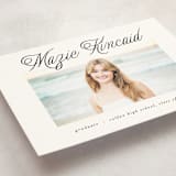 "Minimal Flourish" - Graduation Announcements in Noir by AK Graphics - Detail