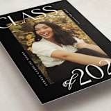 "Scholarly Surround" - Graduation Announcements in Licorice by Jessica Williams - Detail