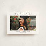"Newsprint" - Graduation Announcements in Snow by Nicoletta Savod - Front