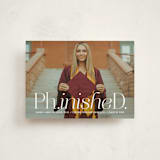 "Ph.inisheD." - Graduation Announcements in Cloud by Heather Schertzer - Front