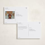 "Decorative Frame" - Graduation Announcements in Crimson by Baumbirdy - Back of Card Options