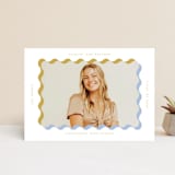 "wavy frame" - Graduation Announcements in Aqua by Baumbirdy - Front