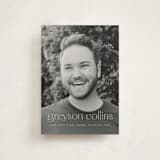 "Understated" - Graduation Announcements in Salt by Ekko Studio - Front