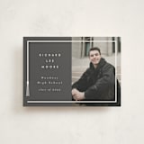 "Tassel Framed" - Graduation Announcements in Charcoal by AK Graphics - Front