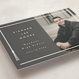 "Tassel Framed" - Graduation Announcements in Charcoal by AK Graphics - Detail