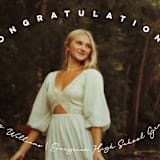 "Circlet" - Graduation Announcements in Powder by Ellis - Detail