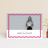 "wavy border" - Graduation Announcements in Bubblegum by Emily Sabol Goss - Front