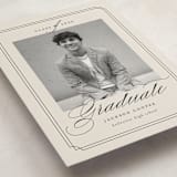 "Refined Grad" - Graduation Announcements in Taupe by Ashley Iwafuchi - Detail