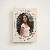"Illustrated Grad" - Graduation Announcements in Onyx by Ashley Iwafuchi - Front
