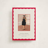 "Decorative Frame" - Graduation Announcements in Crimson by Baumbirdy - Front