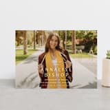 "straight up" - Graduation Announcements in Vanilla by Ani Somi - Front