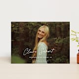 "Journal " - Graduation Announcements in Snow by Sara Hicks Malone - Front
