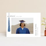 "Tassled" - Graduation Announcements in Cobalt by Ashlee Townsend - Front