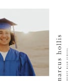 "Tassled" - Graduation Announcements in Cobalt by Ashlee Townsend - Detail