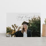 "Timeless Classic" - Graduation Announcements in Noir by Brandy Folse - Front