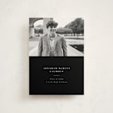 "Distinguished" - Graduation Announcements in Noir by Meggy Masters - Front