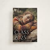 "Contemplate" - Graduation Announcements in Snowberry by Pixel and Hank - Front
