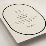 "Commence" - Graduation Announcements in Tuxedo by Megan Davis - Detail