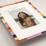 "Colorful Scallop" - Graduation Announcements in Olive by Sierra Lee - Detail