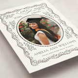 "Ivy Grad" - Graduation Announcements in Linen by Paper Sun Studio - Detail