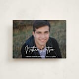 "Signed" - Graduation Announcements in Pearl by Sara Hicks Malone - Front