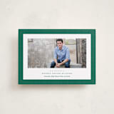 "Linen frame" - Graduation Announcements in Shamrock by Lea Delaveris - Front