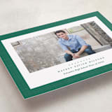 "Linen frame" - Graduation Announcements in Shamrock by Lea Delaveris - Detail