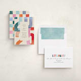 "Grad Party" - Graduation Party Invitations in Confetti by Pixel and Hank - Assembled